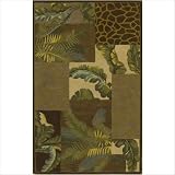 Sparta Mocha / Sage Bedrock Novelty Rug Size: 3'6 x 5'6 Rectangle
