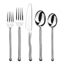 Gourmet Settings Exotique Platinum 20-Piece Stainless Flatware Set, Service for 4