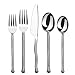 Kitchen & Housewares : Gourmet Settings Exotique Platinum 20-Piece Stainless Flatware Set, Service for 4