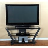 Tier One Designs 42 Black and Clear Glass TV Mount