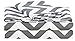 Chezmoi Collection 4-Piece Chevron Zig Zag Patterns Sheet Set (Full, Grey)