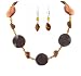 Necklace - Asst Semi Precious Gemstones + Matching Earrings (FB186)