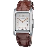 41vWzcE2hcL. SL160  Baume & Mercier Mens 10018 Silver Dial Brown Leather Strap Watch