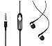 AUDIST SX-3511 - High Performance Earphones with Inline Universal Microphone and 1-Button Call - Suitable for All Apple iPhones, Samsung Mobiles, Tablets, MP3 Players, and More (Black)