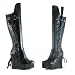 475-SADIE, Women's 4.5 Wedge Heel Knee Boot With Whip by Ellie Shoes