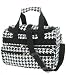Black Trim Houndstooth Duffle Carrying Bag - 13