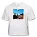 Jos Fauxtographee Realistic - A Black Lamp Post in Southern Utah Near a Building with a Blue Sky - T-Shirts