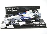 BMW Sauber F106 (Nick Heidfeld 1st Podium 2006) in White and Blue (1:43 scale) Diecast Model Car