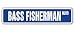 BASS FISHERMAN -Street Sign- fish fishing boat rod gift