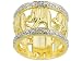 DIAMOND ACCENT STERLING SILVER AND 18KT OVER STERLING SILVER ELEPHANT RING