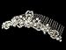 Wedding Bridal Comb with Dainty Swarovski Crystal & Pearl