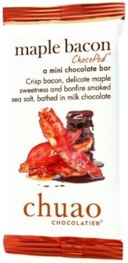 Chuao Chocolatier 900345 Maple Bacon ChocoPod Mini Bar - 24 Mini Bars