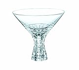 Nachtmann Dancing Stars Bossa Nova 12-Ounce Lead Crystal Martini Glass by Riedel Glassworks, Set of 2