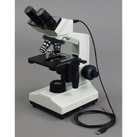 Digital Binocular Compound Microscope 40x-1600x w 1.3MP USB Camera