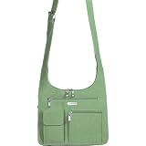 baggallini City Bagg - Crinkle Nylon (Meadow Green/Mimosa)
