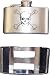 Mens "Skull and Crossbones" Liquor Flask Metal Belt Buckle