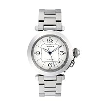 Cartier Men s W31074M7 Pasha C Stainless Steel Automatic Watch
