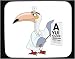 Mouse Pad with eye, exam, toucan, doctor, chart