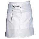 Chef Works F28 Half Bistro Apron, 19-Inch Length by 28-Inch Width, White