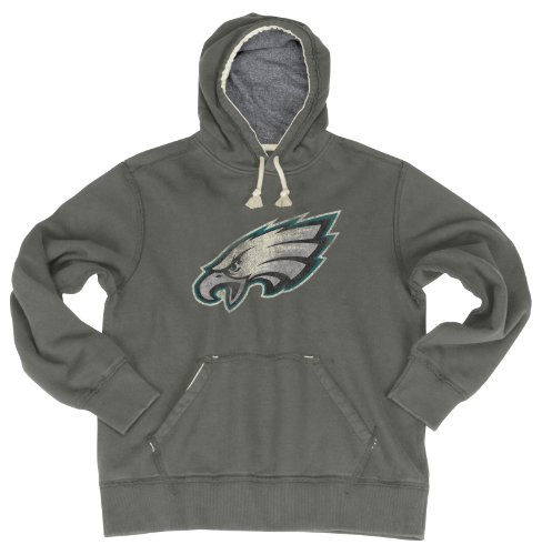 NFL Men's Philadelphia Eagles Bigger Better Logo Pull Over Hoodie (Storm, X-Large)