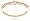 10k Yellow Gold Diamond Twist Promise Ring (.033 cttw, I-J Color, I3 Clarity), Size 5