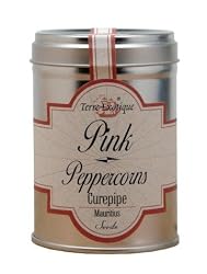 Terre Exotique Penja Pink Pepper From Mauritius Pink Berries in Tin Presentation 1.4 Oz