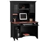 Antique Black and Hansen Cherry Desk with Hutch
