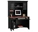Antique Black and Hansen Cherry Desk with Hutch Antique Black/Hansen Cherry