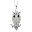 FOJO's Crystal Studed Owl Necklace