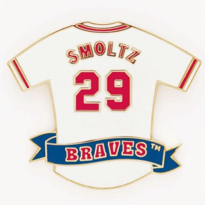 ATLANTA BRAVES OFFICIAL LOGO GOLD LAPEL PIN