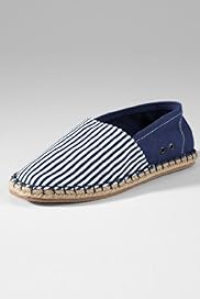 Round Toe Slip-On Striped Deck Shoes