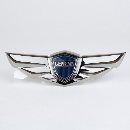 Hyundai Genesis Sedan Wing Tail / Trunk Emblem Black Chrome *GENUINE OEM*