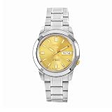 Seiko Men's SNKK13 5 Stainless Steel Goldtone Dial Watch
