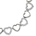 CZ Diamond Heart Sterling Silver Necklace