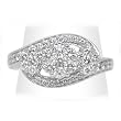 14K White Gold Diamond Ring - 1.00 Ct.