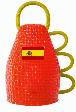 Caxirola-Official Noise Maker Caxirola for FIFA World Cup Brazil 2014 Vuvuzela Horn Substitute (Red-Spain)