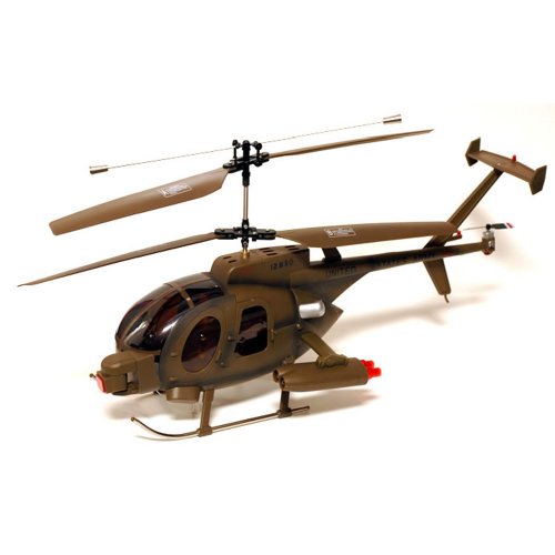 3 Kanal Hughes MD500 MD 500! Riesen RC Hubschrauber/Helikopter/Helicopter! 2009er Modell – In 6 Richtungen fliegen – 3D-Flug – Flugfertig!