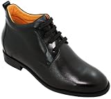 TOTO - X0603 - 3 Inches Taller - Size 11.5 D US - Height Increasing Elevator Shoes (Black Lace up Formal Dress Ankle Boot)