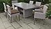 TK Classics FLORENCE-DTREC-KIT-4ADC2DCC-COCOA Florence Dining Set, Cocoa