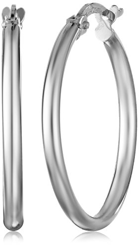 14k White Gold Hoop Earrings (0.85