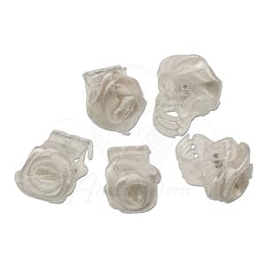 Alpenflüstern Braut-Haarklammern Röschen 5 Stück (weiß) - romantische Accessoires für die Braut zur Hochzeit