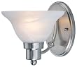 Hardware House 544460 7-1/4-Inch by 7-3/4-Inch Bath/Wall Lighting Fixture Brushed Nickel