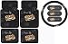 Max & Lucy Lovin Life Dog 5pc Combo Set Front & Rear Floor Mats & Steering Wheel Cover