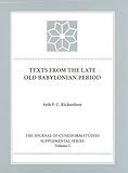 Texts from the late Old Babylonian period