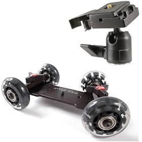 P&C Video Stabilization System Dolly with Compact Ball Head For D-SLR, Point & Shoot Digital Cameras