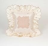 Madison Mocha Dot Pillow with Ruffle