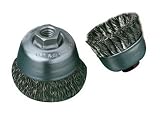 SAIT 06511 3-1/2 x .020 x 5/8-11 Arbor Carbon Bristle Knot Style Angle Grinder Small Cup Brush