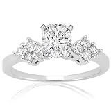 0.70 Ct Cushion Cut Diamond Petite Engagement Ring VS1-G 14K GOLD