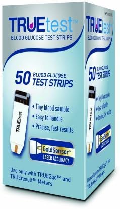 Truetest Blood Glucose Test Strips 400 Count (8 Boxes of 50ct = 400ct Total)