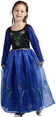 HYS Fashion Snow Queen Anna Costume Halloween Dress Special Version (US-7/8, Anna1)